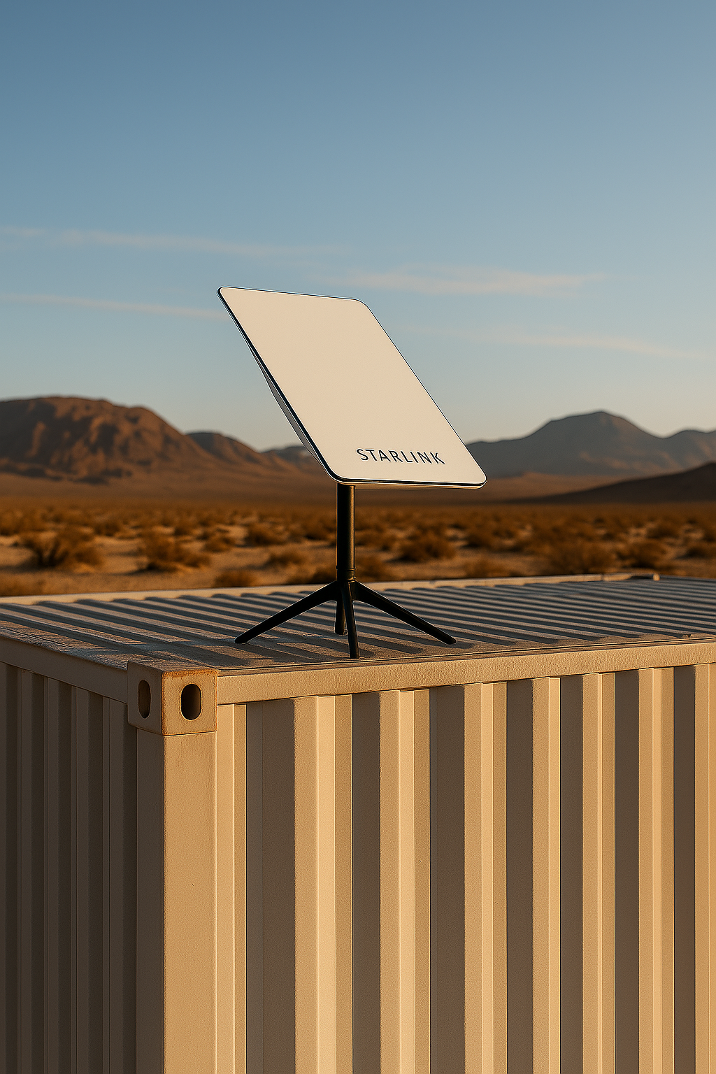 20251110 1129 starlink desert placement remix 01k9q9gj6kfd2bn8n9wf4es0kj
